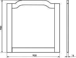 Comforty Зеркало Версаль 90 слоновая кость – фотография-3